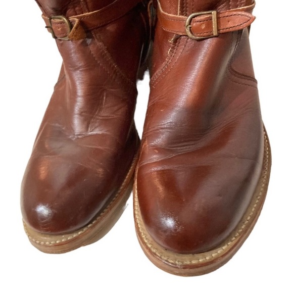 Equestrian Riding boots with spurs brown genuine leather size 10 - Picture 9 of 13